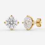 Celestia Radiance Round Brilliant Stud Earrings