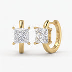 The Aurelia Princess Diamond Huggies Hoops Earrings