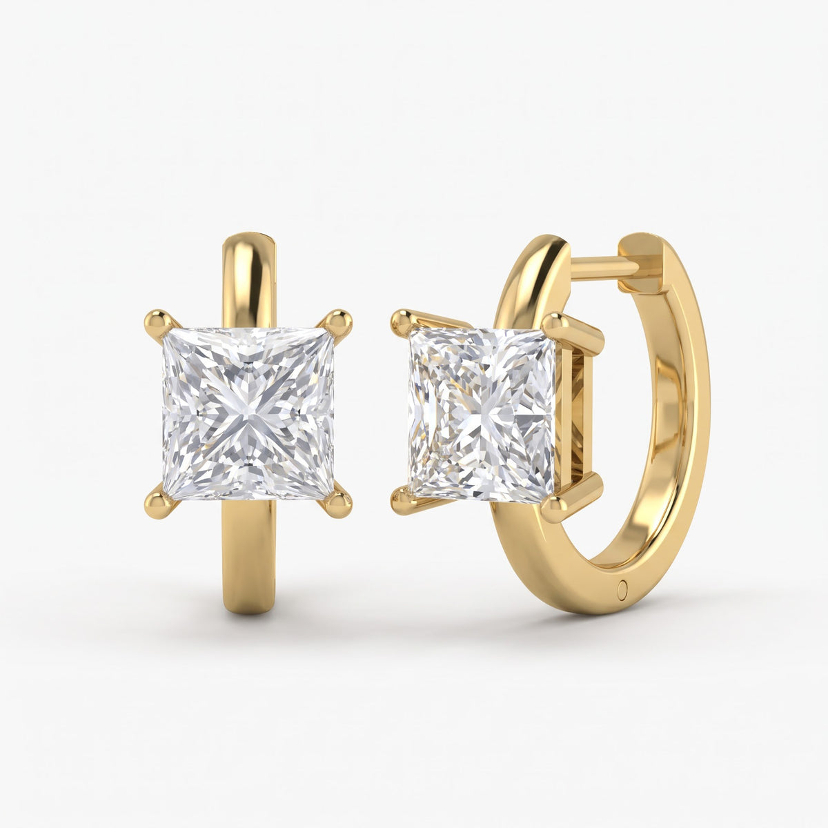 The Aurelia Princess Diamond Huggies Hoops Earrings