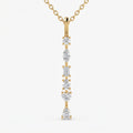 Ethereal Elegance Multi-Cut Diamond Pendant Necklace