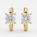 Celestine Cushion Diamond Glow Huggie Hoops Earrings