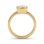 Aurelia Cushion Diamond Bezel Setting Solitaire Ring