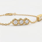 Luxury Timeless Radiance Round Diamond Chain Bracelet