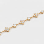 Luxury Radiance Round Diamond Floral Fashion Bracelet