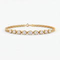 Timeless Elegance Round Diamond Link Fashion Bracelet