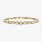 Timeless Elegance Round Diamond Link Fashion Bracelet