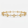 Timeless Elegance Luxe Floral Design Round Diamond Bracelet