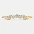 Celestial Glow Oval Diamond Bezel Fashion Bracelet