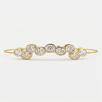 Celestial Glow Oval Diamond Bezel Fashion Bracelet