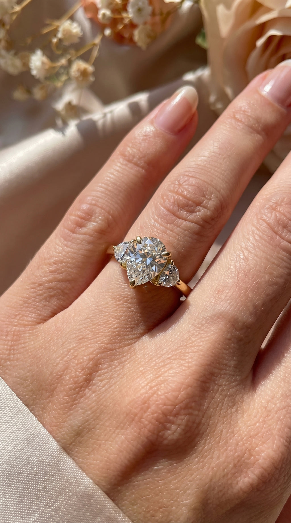 Everlasting Tear Pear Ring