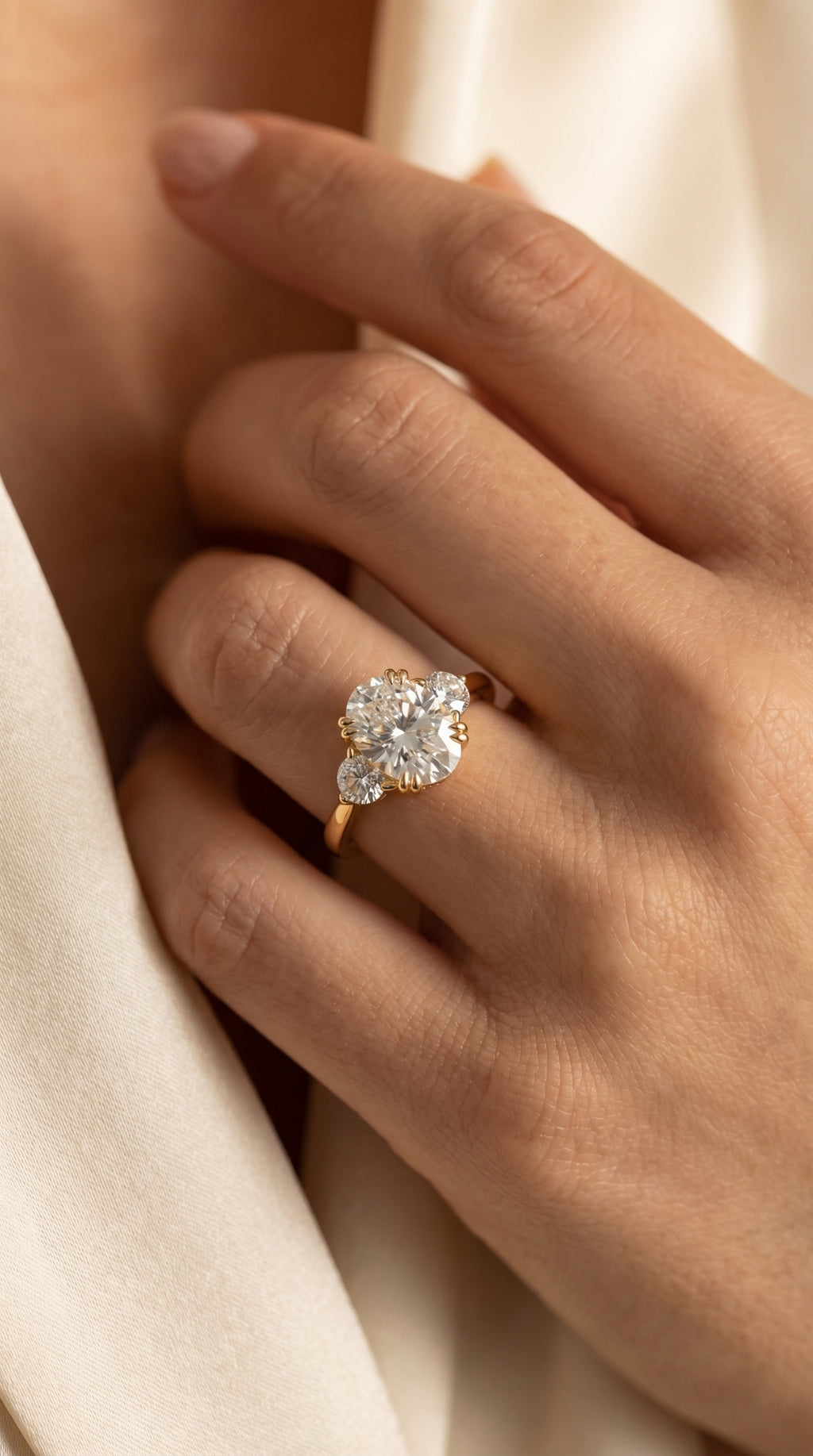 Serene Horizon Oval Ring