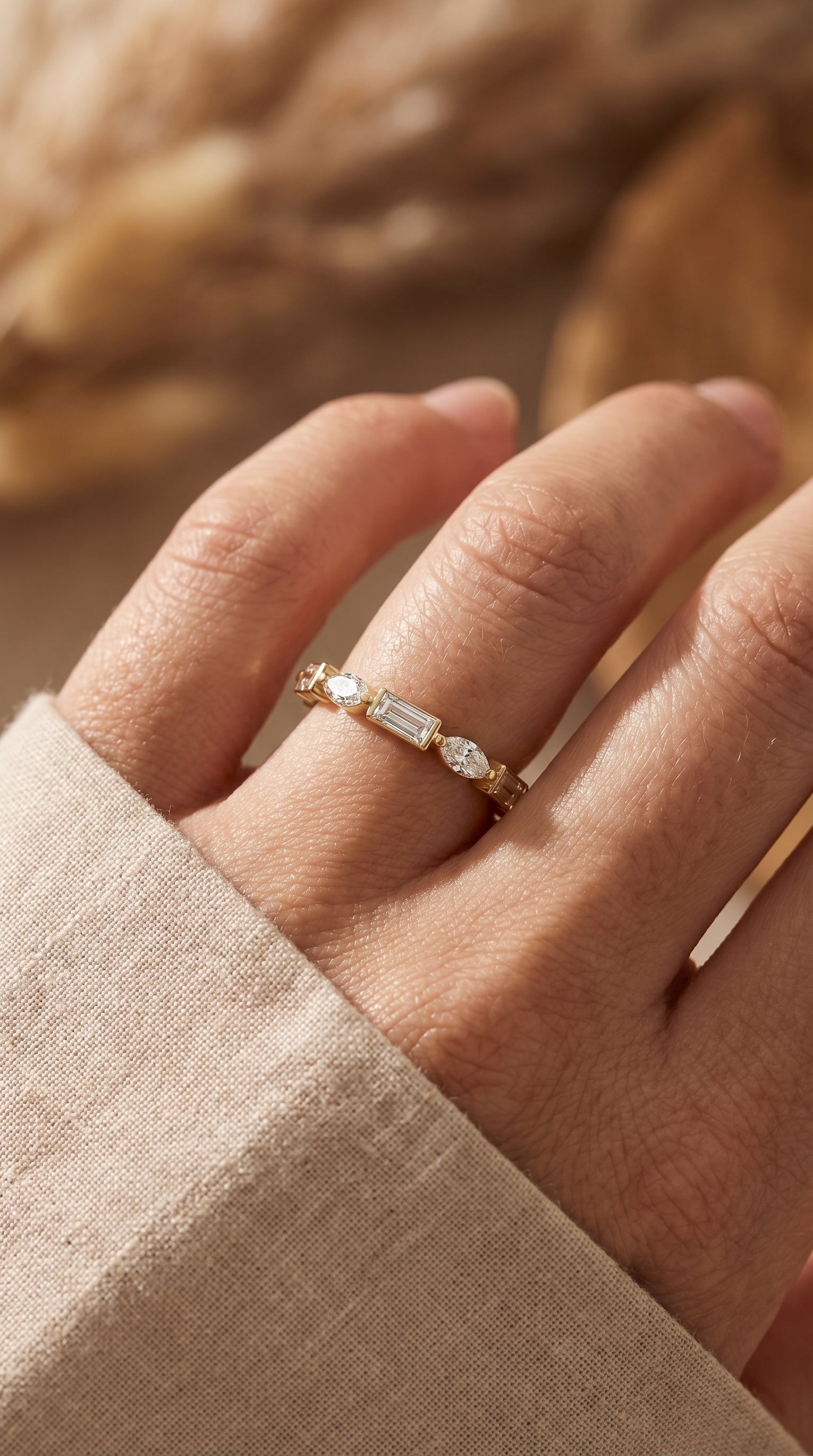 Unique Duo Diamond Anniversary Ring