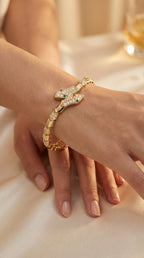 Premium Round Diamond Snake Shape Fashion Bracelet