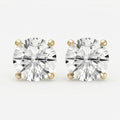 Round Diamond Stud Earring