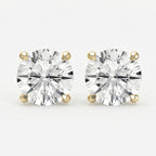 Round Diamond Stud Earring