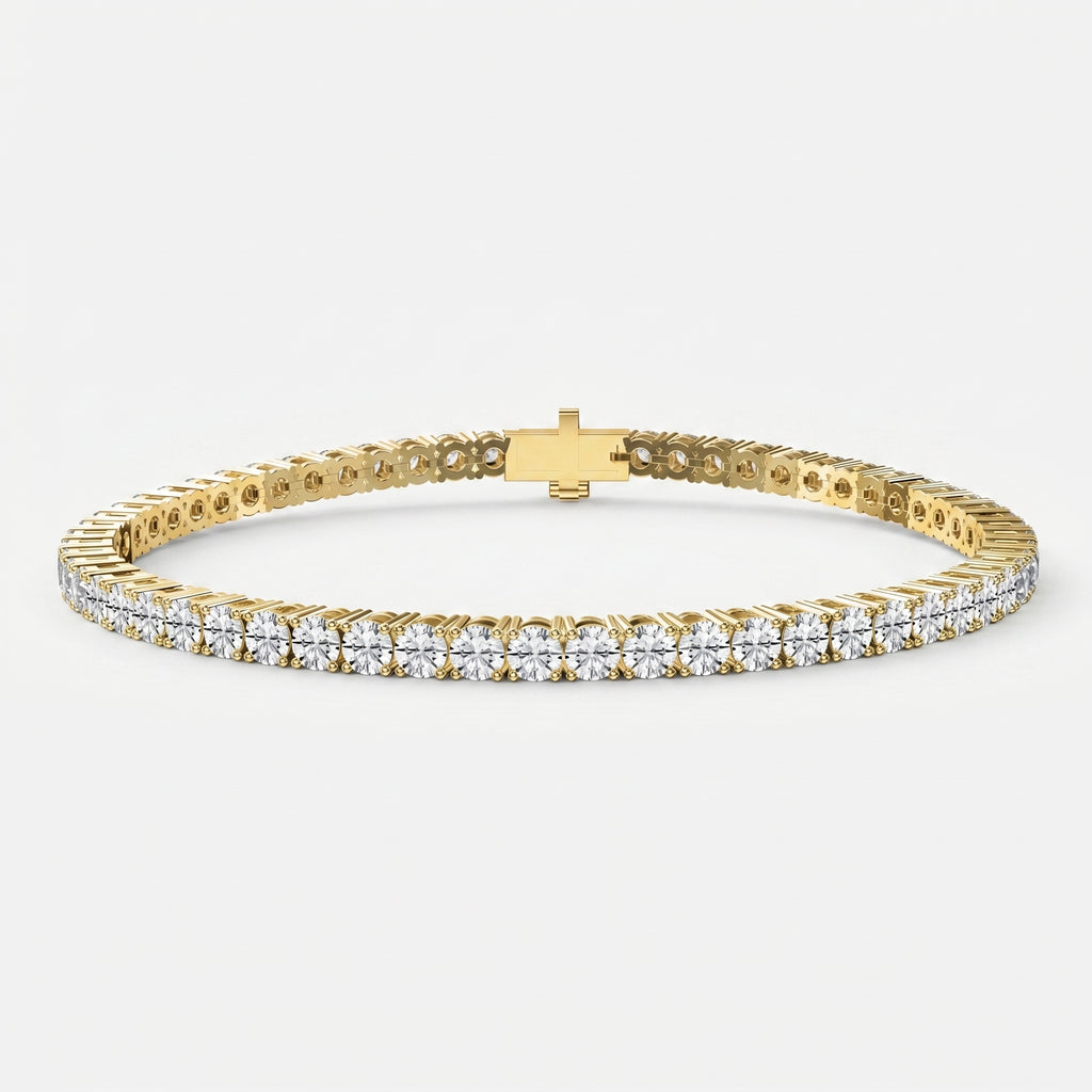Round Shape Diamond Tennis Bracelet
