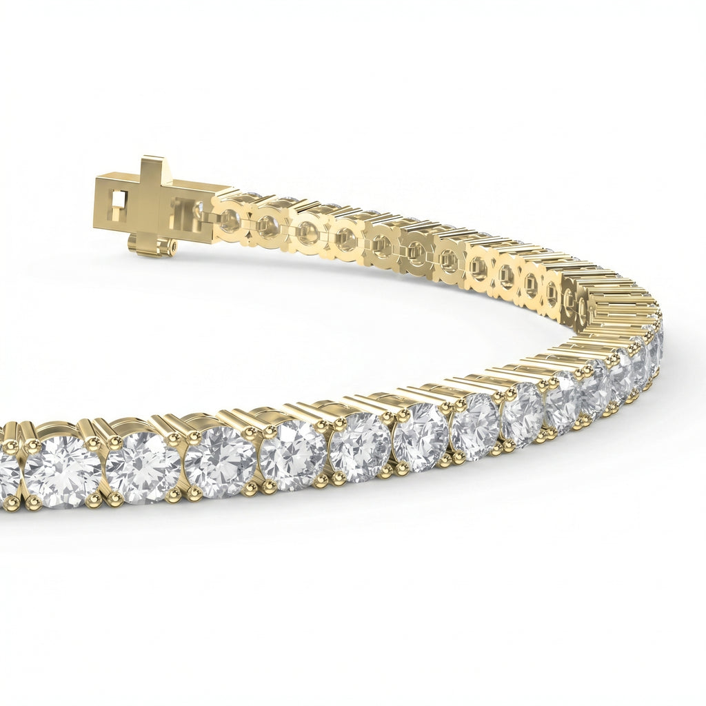 Round Shape Diamond Tennis Bracelet