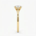Classic Oval Shape Diamond  Solitaire Engagement Ring