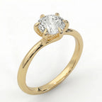 Classic Round Cut Diamond Solitaire Engagement Ring