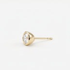 Bezel Brilliance Round Shape Earring Studs