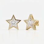 Star design Kitestar Diamond Earring Stud