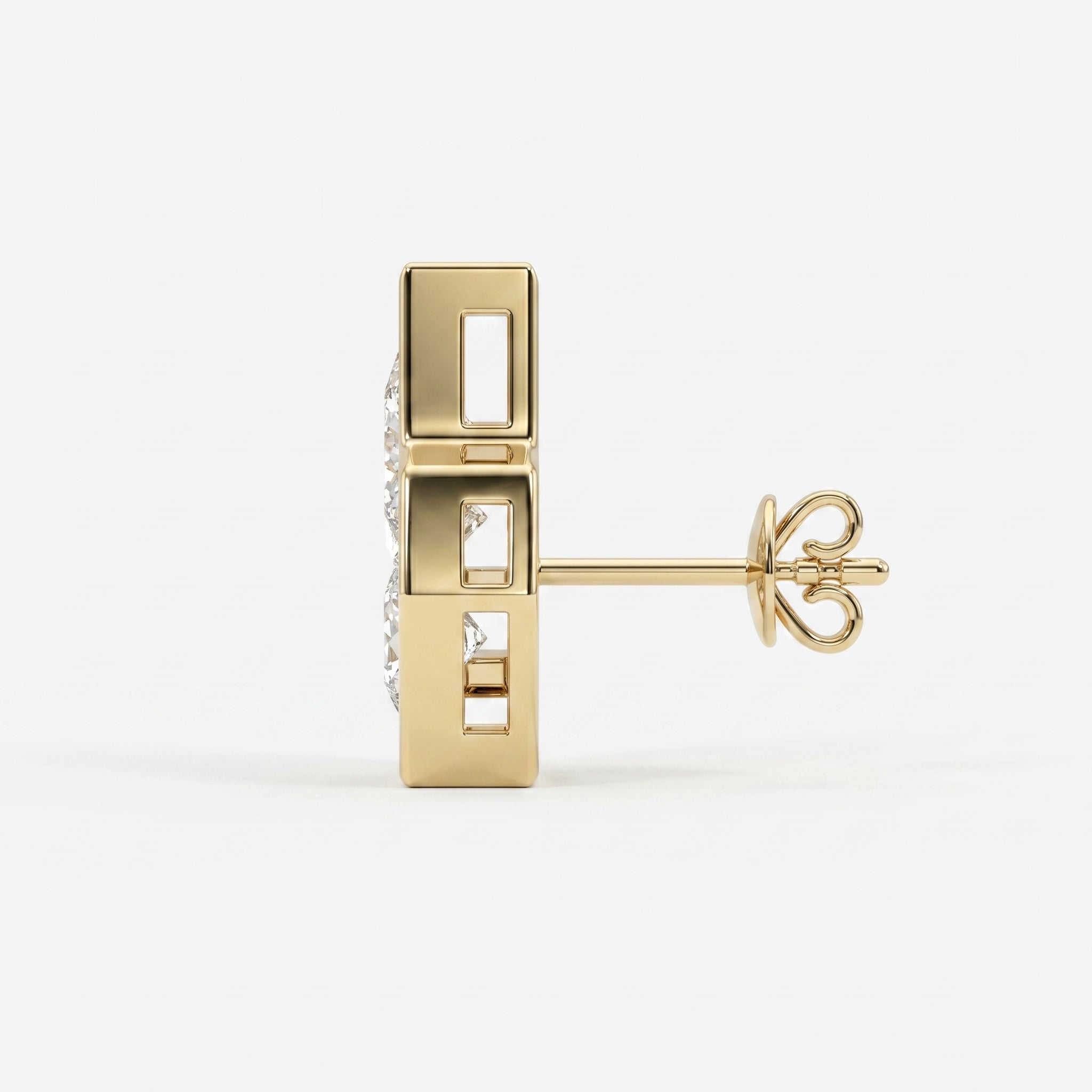 Star design Kitestar Diamond Earring Stud