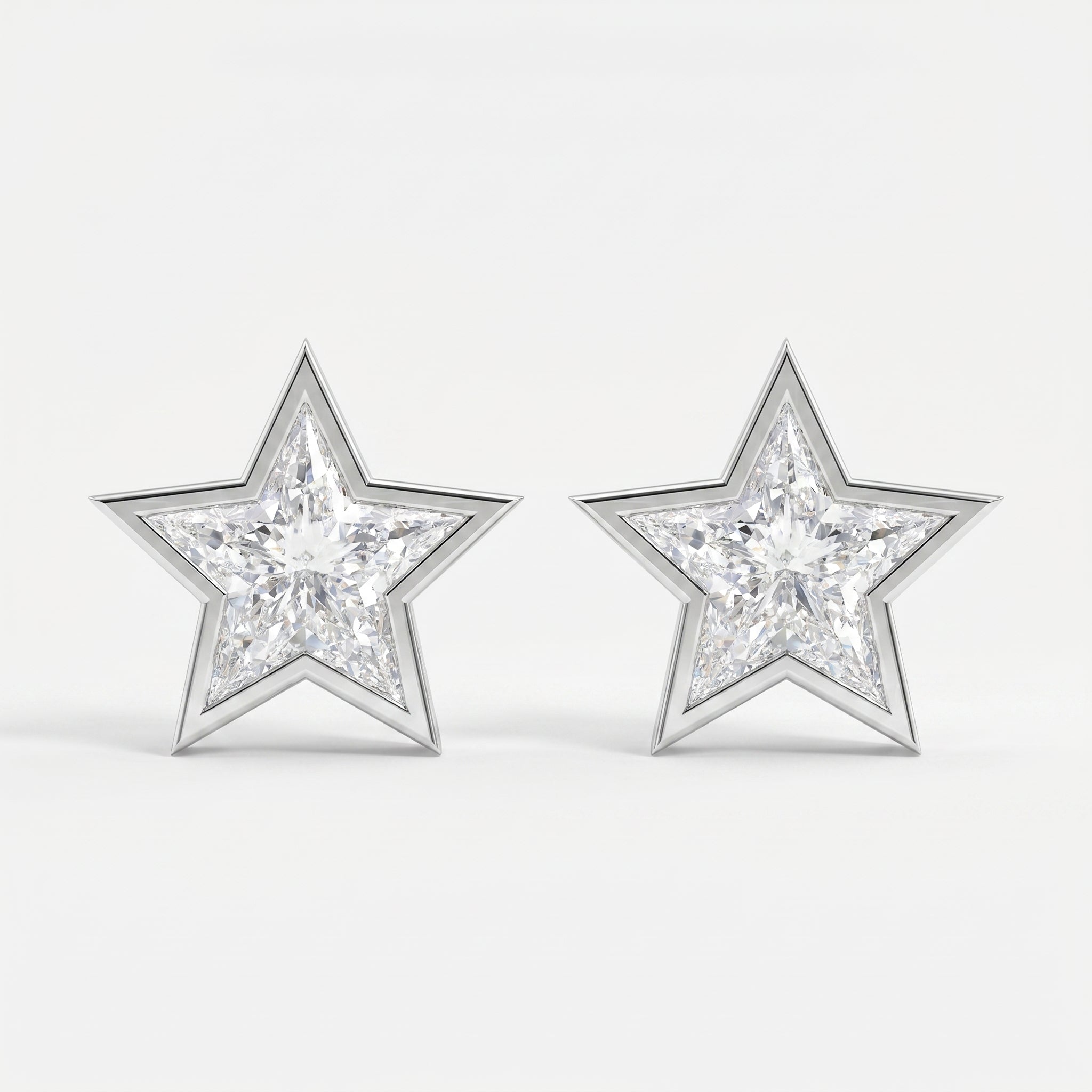 Star design Kitestar Diamond Earring Stud