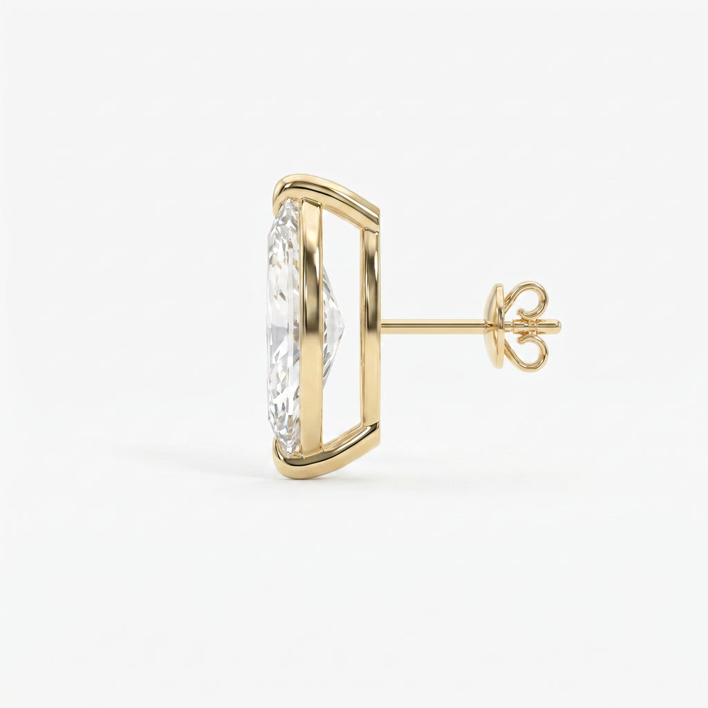 Luxury Marquise Cut Diamond Stud Earrings