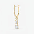 Hoops Inspired Drop Diamond Earring Fine Jewelry