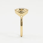 Modern Oval Cut Diamond Eye Design Ring