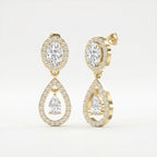 Elegant Multi Diamond Drop & Dangle Earring
