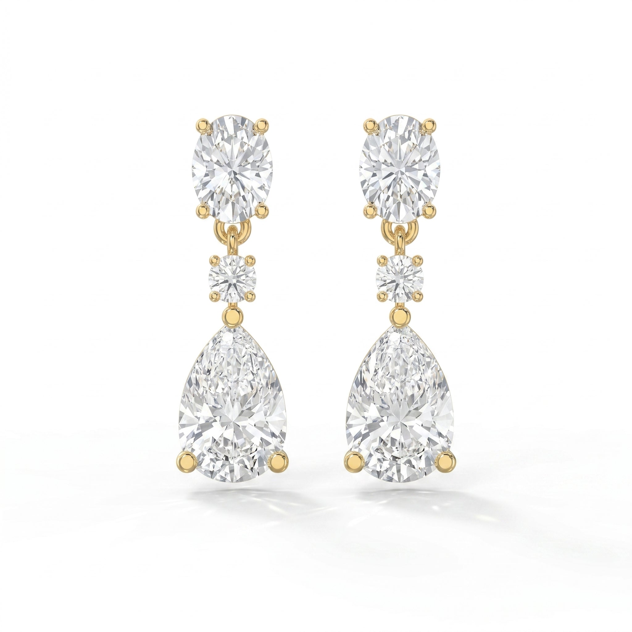 Elegant Diamond Drop Dangle Earring