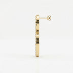 Elegant Pavé Round Diamond Infinity Style Fashion Earrings