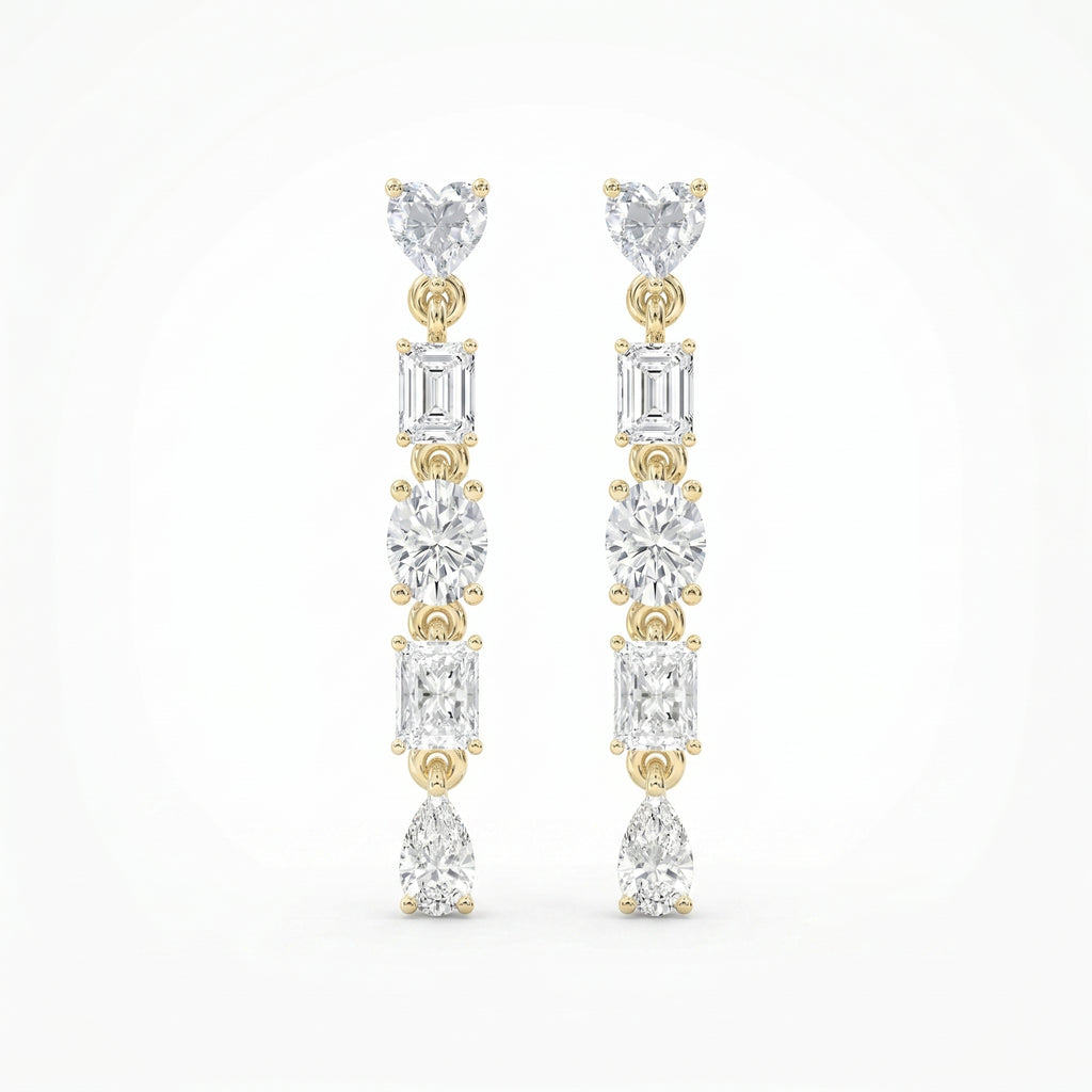 Elegant Multi Drop And Dangle Earring