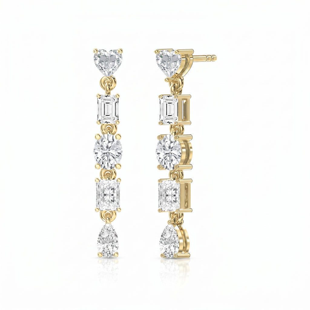 Elegant Multi Drop And Dangle Earring