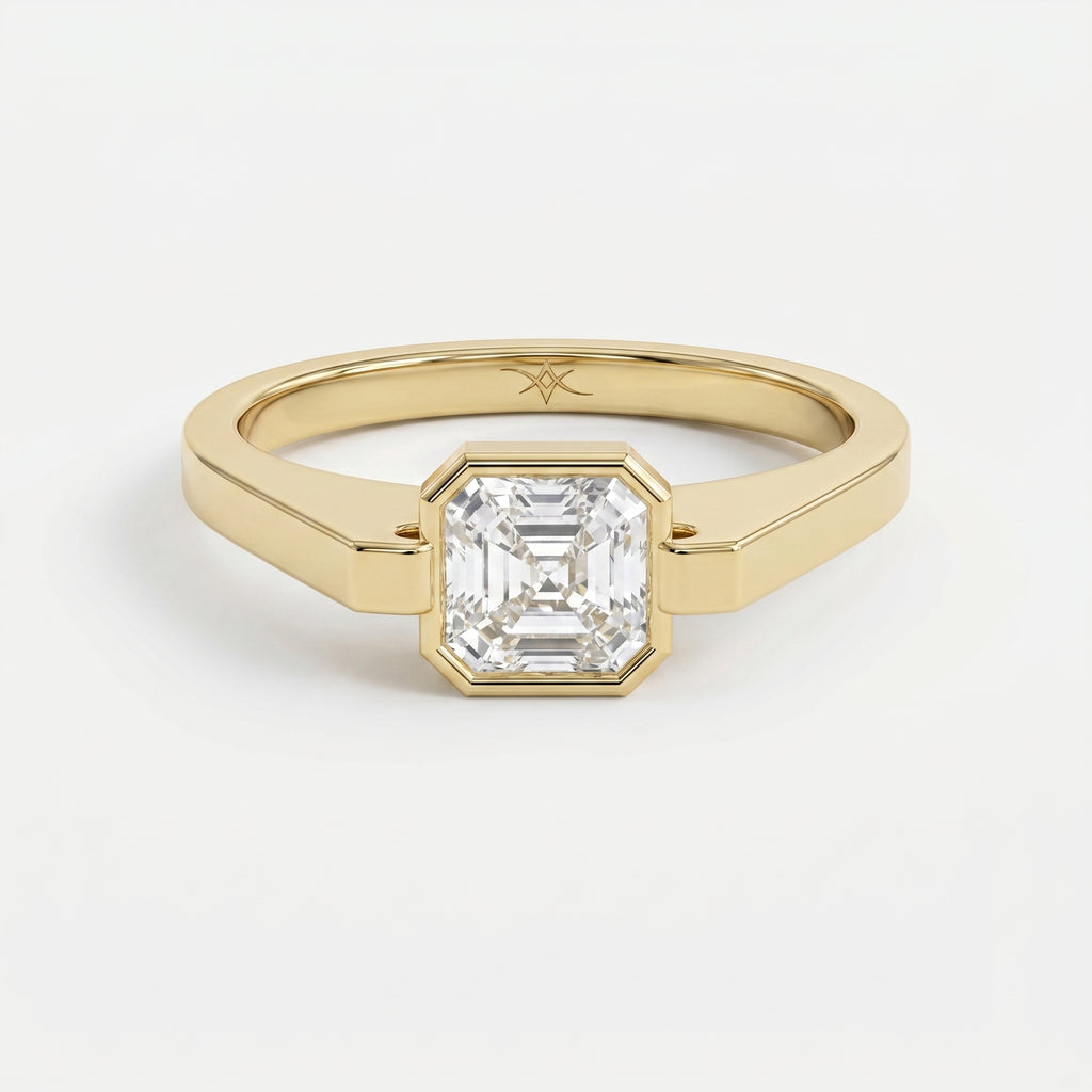 The Aurelia Half-Bezel Ascher Ring