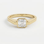 The Aurelia Half-Bezel Ascher Ring