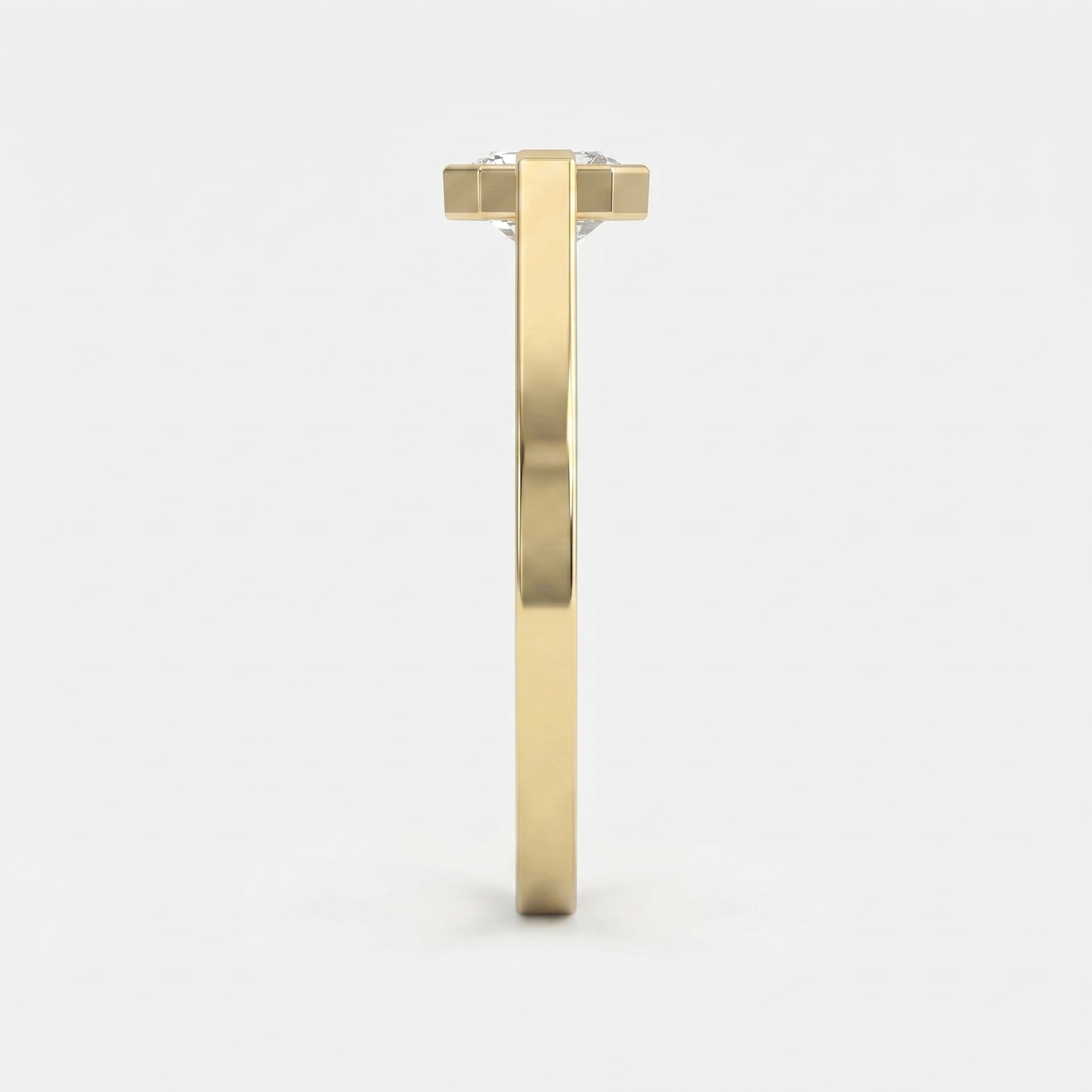 The Aurelia Half-Bezel Ascher Ring
