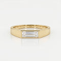 Bar Channel Setting Baguette Shape Diamond Solitaire Ring