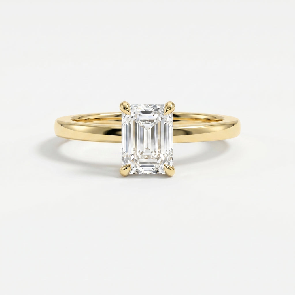 Emerald Cut Eclipse Ring