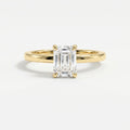 Emerald Cut Eclipse Ring