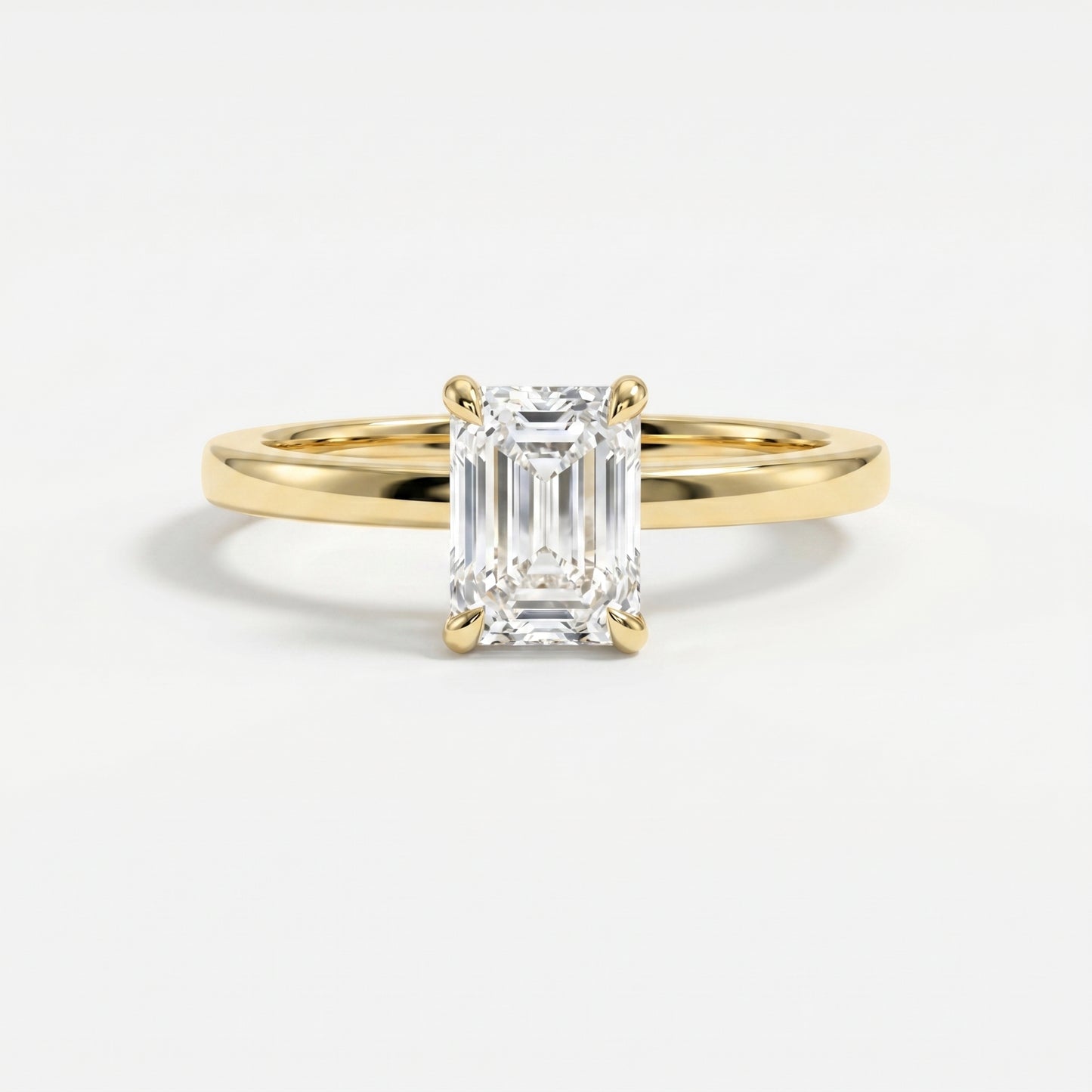 Emerald Cut Eclipse Ring
