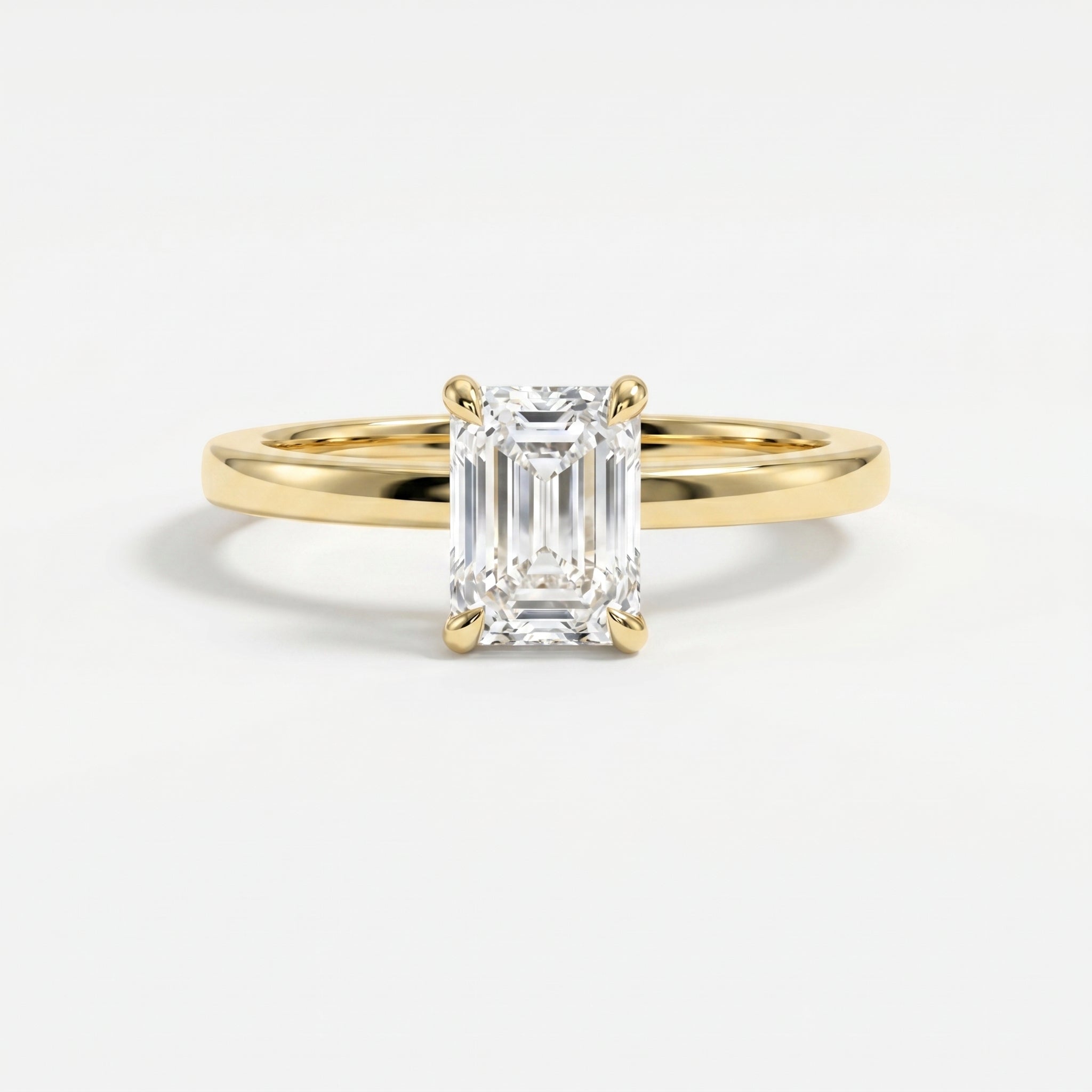 Emerald Cut Eclipse Ring