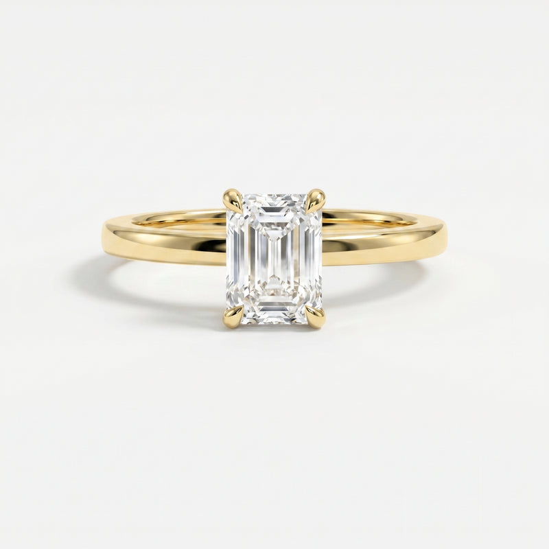 Emerald Cut Eclipse Ring