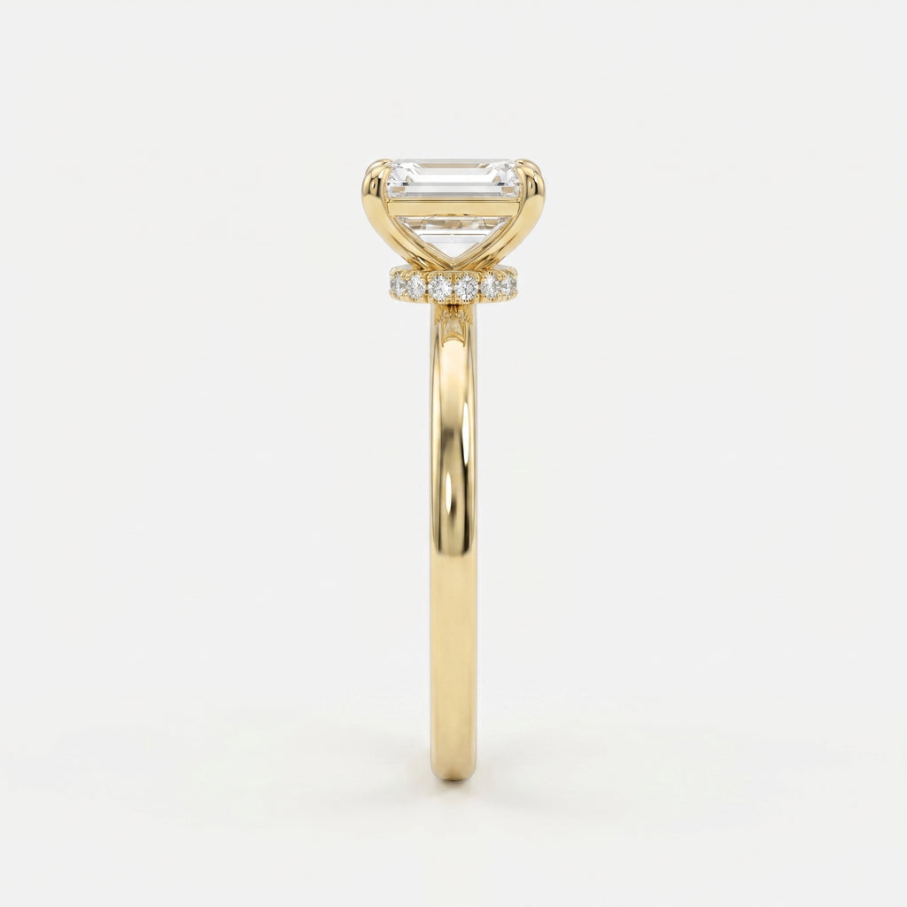 Emerald Cut Eclipse Ring