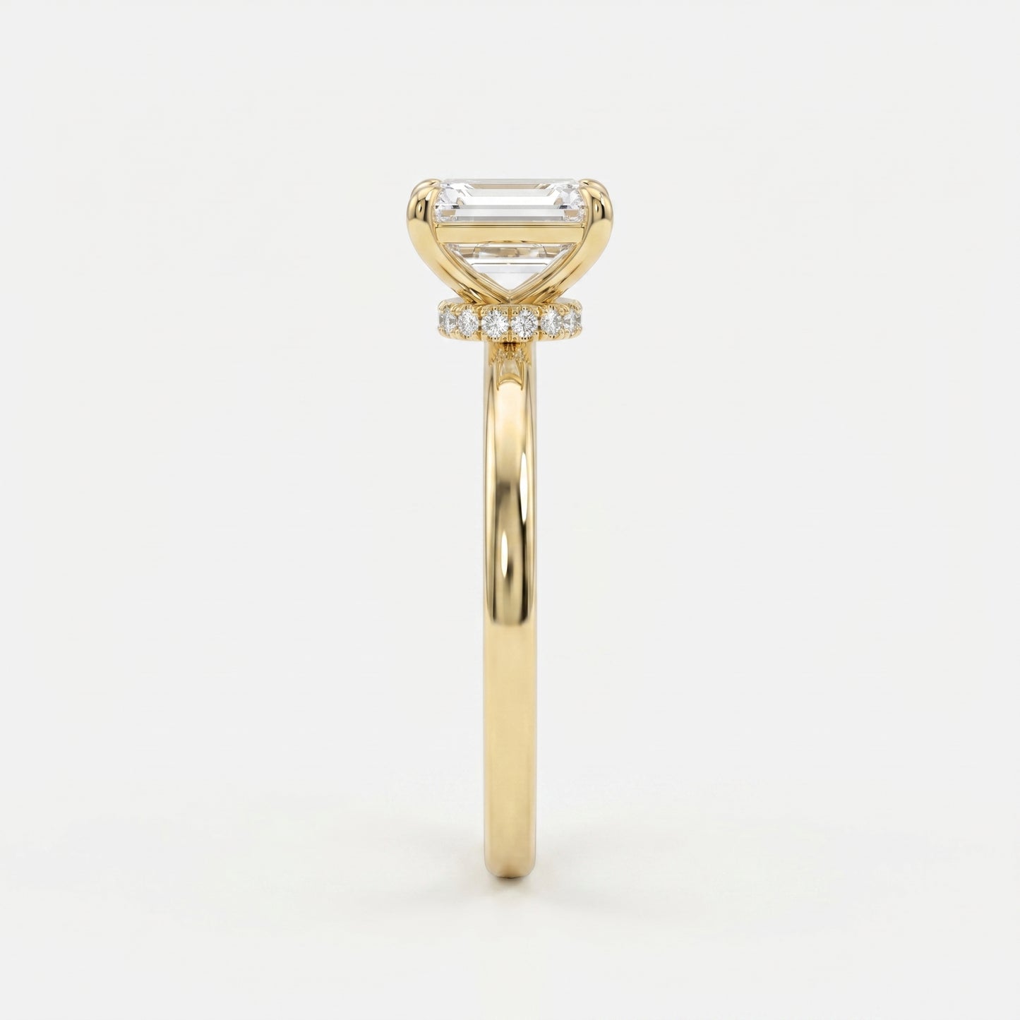 Emerald Cut Eclipse Ring