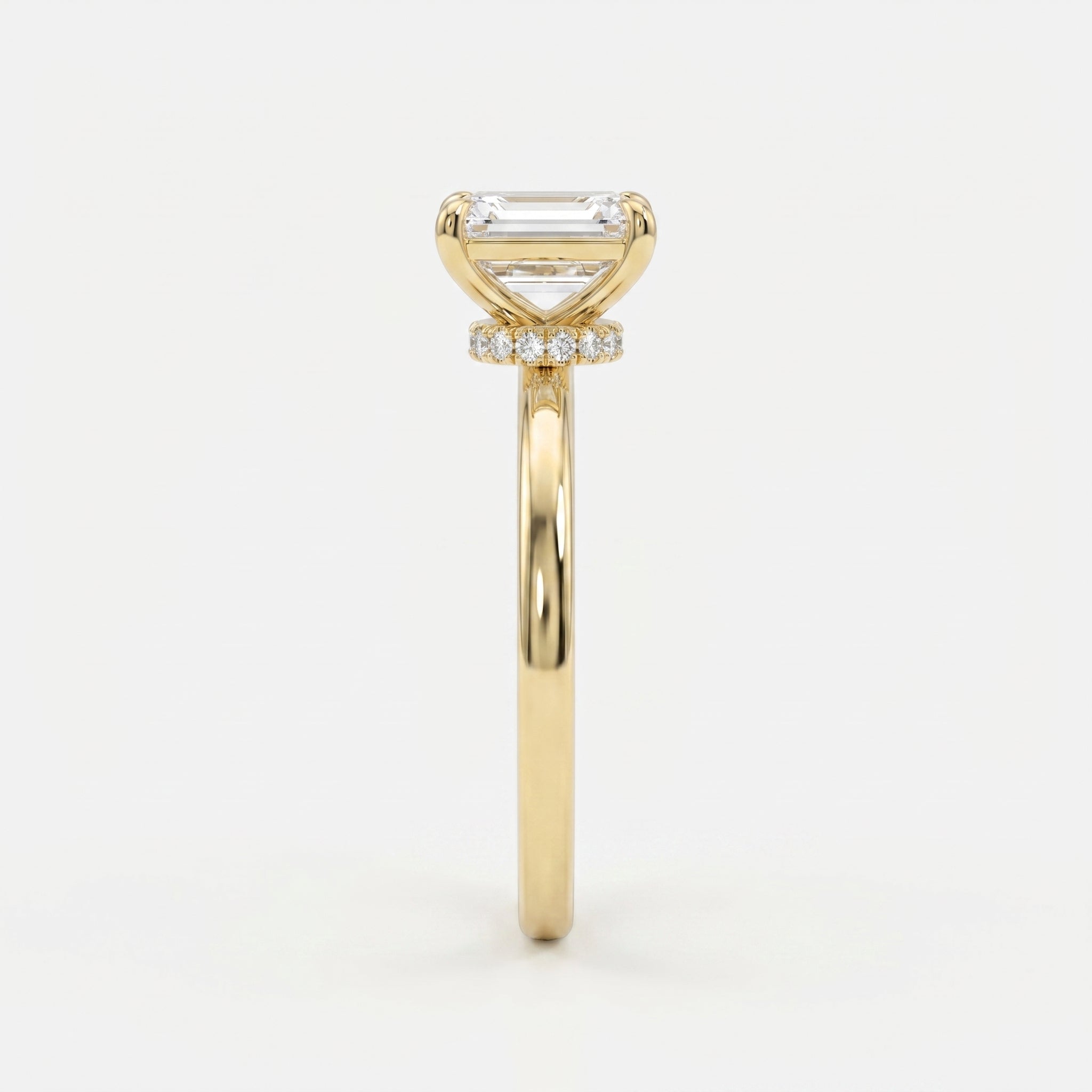 Emerald Cut Eclipse Ring