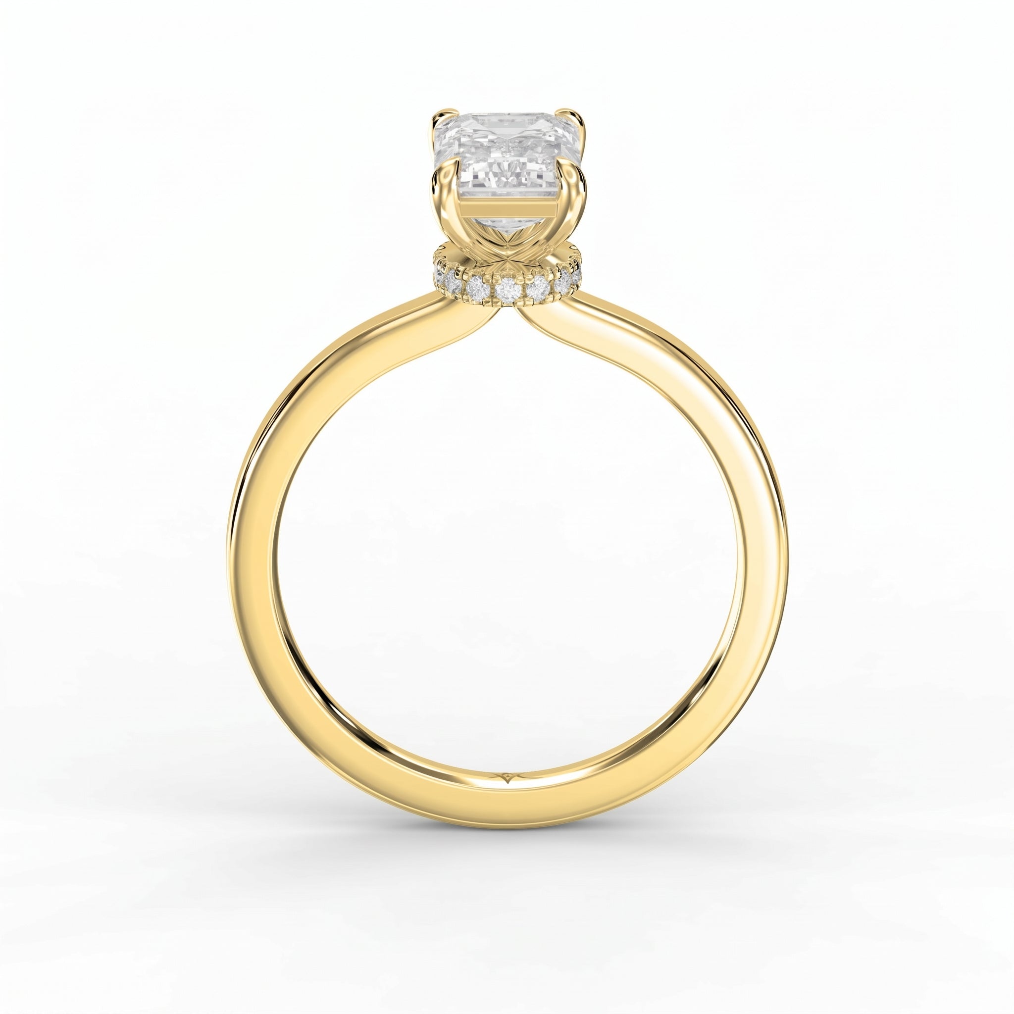 Emerald Cut Eclipse Ring