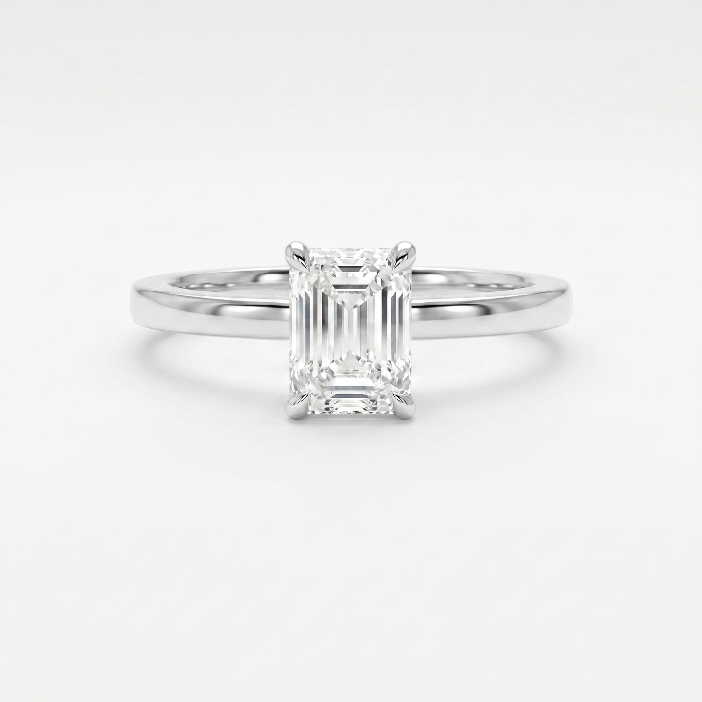 Emerald Cut Eclipse Ring