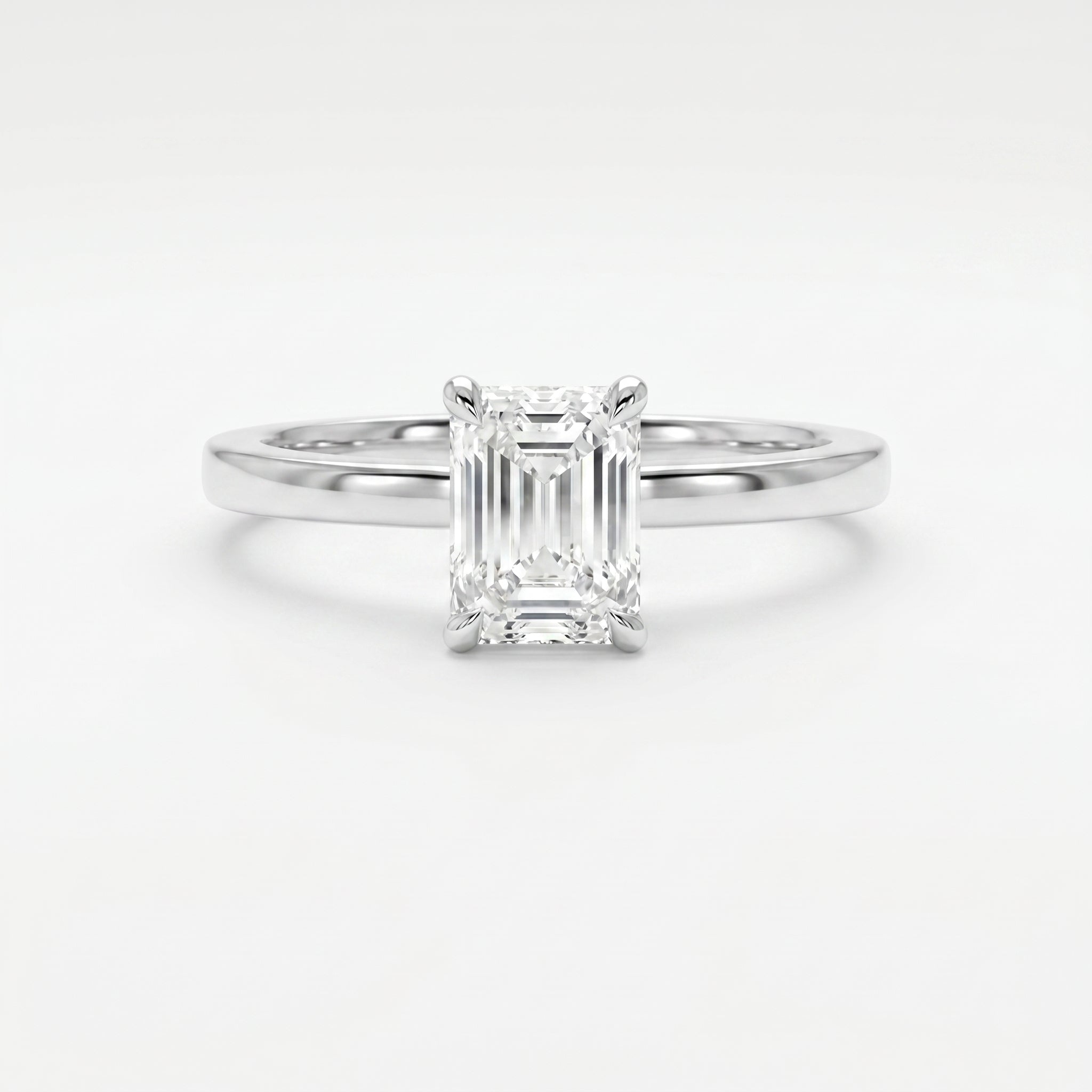 Emerald Cut Eclipse Ring
